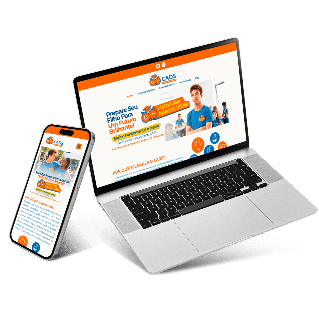 Criação de site para escolas e setor de educação no Rio de Janeiro - Colégio Acervo do Saber.